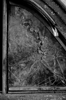 Cracked Window (B&W)